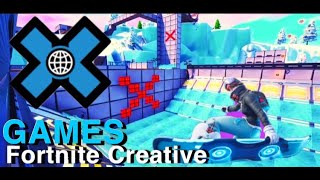 Winter X Games Snowboarding Map Remake  Hoverboard Map  Fortnite Creative [upl. by Aiek]