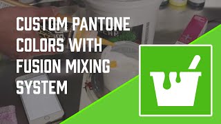 How To Mix Custom Pantone Screen Printing Colors With Fusion [upl. by Anilas]