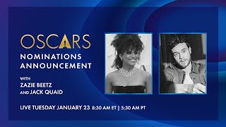 96th Oscars Nominations Announcement Hosted by Zazie Beetz and Jack Quaid [upl. by Anigue]