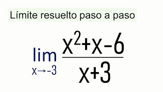 QUÉ ES UN LÍMITE DE UNA FUNCIÓN Y CÓMO CALCULARLO PASO A PASO [upl. by Eigroeg]