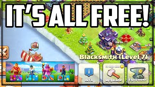 The FREE Clash of Clans Account  FREE Hero Equipment No Cash Clash 294 [upl. by Pearle]