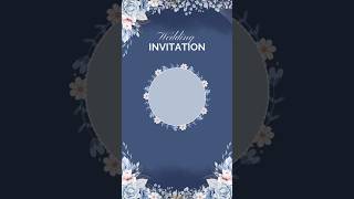 Blank Wedding Invitation background🌼🌸 shorts short [upl. by Enywad985]