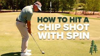 How to Hit a Chip Shot with Spin [upl. by Anaidiriv]