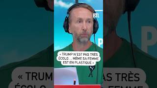 ♻️ quotDonald Trump ce nest pas trop son truc lécologie même sa femme est en plastique quot 🤣 [upl. by Stockwell672]