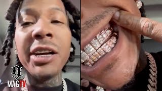 Moneybagg Yo Shows Off New Grill While Announcing The Release Of His New Album 🥶 [upl. by Ninel]