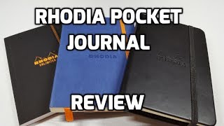 Rhodia Webnotebook Unlimited and Rhodiarama Pocket Journal Review [upl. by Moorish927]