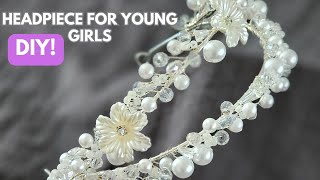 Easy Princess Headpiece DIY with Flowers [upl. by Namlak546]