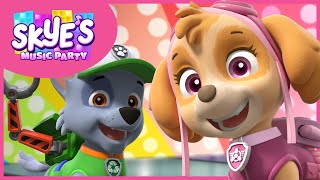 Rockys Mighty Pup Recycling Lesson  Skyes Music Party  PAW Patrol Music Cartoons for Kids [upl. by Ecnirp]