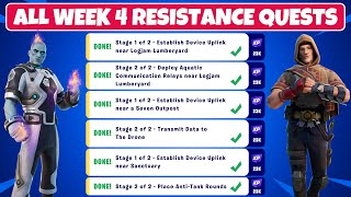 Complete Resistance Week 4 Quests Challenges Guide  Fortnite Chapter 3 Season 2 [upl. by Irfan]