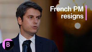 French Election Results Prime Minister Attal Says He Will Resign [upl. by Odranoel775]