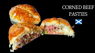 Corned Beef Pasties  Easy Scottish Recipe [upl. by Worthington326]