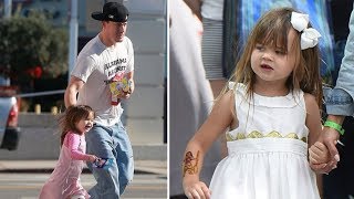 Channing Tatum amp Jenna Dewans Daughter Everly Tatum 2017 [upl. by Ticknor]