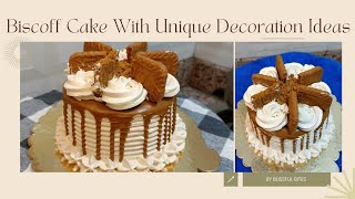 Best Biscoff Cake Recipe Simple Cake Decoration Ideas Biscoff Frosting Recipe blissfulbites [upl. by Morton]