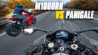 BMW M1000RR vs DUCATI Panigale V4  Duel à 300kmh sur lAUTOBAHN  🏍️💨 [upl. by Attekal60]