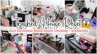 ✨TRASHED HOUSE CLEAN WITH ME  Whole House Clean  Organize  Cleaning Motivation [upl. by Antone]