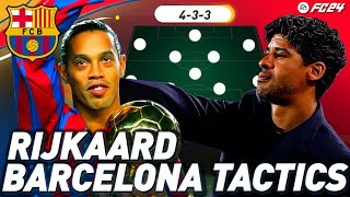 MASTERING RIJKAARDS BARCELONA TACTICS IN EA FC 24 The Origins of Tiki Taka [upl. by Jahdal]