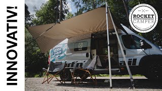 Das perfekte Sonnensegel für deinen Campervan Aufbauanleitung für Kastenwagen  Bus  Rocket Camper [upl. by Whitten274]