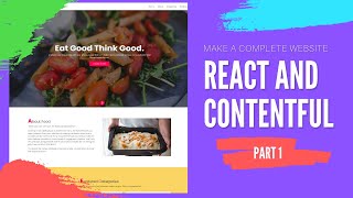 Make a complete website using React and Contentful  Part 1  Image Carousel Component [upl. by Adriaens403]