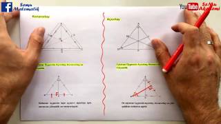 Üçgende Kenarortay Açıortay ve Yükseklik  Katlama Etkinliği [upl. by Selrahcnhoj]