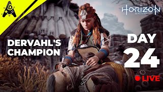 Horizon Zero Dawn Defeat Dervahls Champion Walkthrough gameplay PS4 Day 24 [upl. by Zinah371]