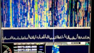 SDR RFHamFox on 73620 Mhz If output of FT1000D [upl. by Jenilee]