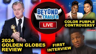 Golden Globes 2024 Winners amp Review Jonathan Majors GMA Interview The Color Purple Controversy [upl. by Ydroj28]