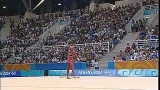 Olympic Games Athens 2004  Alina Kabaeva RUS Hoop final [upl. by Frydman341]