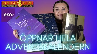 ÖPPNAR SENCE COLLECTION ADVENTSKALENDER 2023 Dollarstore EKOHallen [upl. by Huda]