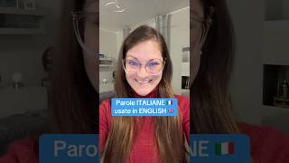 Parole🇮🇹 usate in 🇬🇧 inglese imparainglese ingleseperitaliani ingleseonline englishlesson [upl. by Aikan]