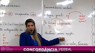 12  Concordância Verbal CASOS PARTICULARES  Grasiela Cabral 2019 [upl. by Netnilc]