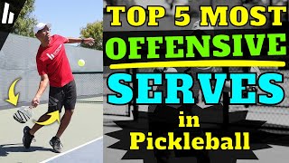 5 Legal Serves That Will Tear Your Opponent Apart  Briones Pickleball [upl. by Colligan301]