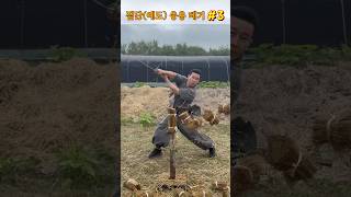 진검베기  짚단예도 응용 베기 3 straw swordsmanship cuttingskills martialarts korea sword [upl. by Panthea]