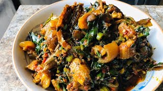 HOW TO COOK EFO RIRO VEGETABLE SOUP RECIPE [upl. by Farhi]