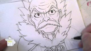 How to draw Makarov Dreyar マカロフ・ドレアー [upl. by Ruffina]