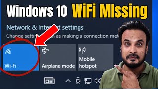 FIX WiFi Not Showing in Windows 10 2024 NEW  Fix Missing WiFi [upl. by Gnehc726]