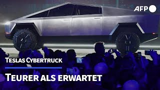 Deutlich teurer Musk startet Auslieferung von Teslas Cybertruck  AFP [upl. by Bouzoun422]