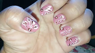 ann diano nails art is live Another design I made on my nails 💅 you [upl. by Melena317]