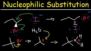 Nucleophilic Substitution Reactions  SN1 and SN2 Mechanism Organic Chemistry [upl. by Naujit425]