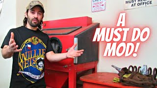 Faster Blasting Speeds With The Used Harbor Freight Sandblaster [upl. by Ramej286]