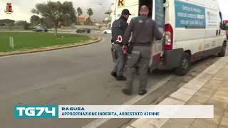 RAGUSA  APPROPRIAZIONE INDEBITA ARRESTATO 42ENNE [upl. by Sucerdor]