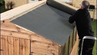 How To Felt A Shed Roof  Refelting A Shed Roof  Garden Ideas amp Tips  Homebase [upl. by Uamak]