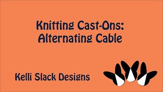 alternating cable cast on [upl. by Pietra]