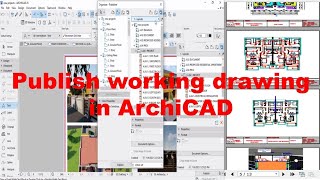 ArchiCAD Tutorial How to produce Working drawings in PDF format  Publish pdf in ArchiCAD 25 [upl. by Zenobia]