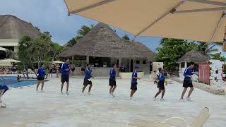 Bahia Principe Theme Song and Dance by Entertainment Team in Grand Bahia Akumal Mexico [upl. by Ateuqal146]