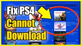 How to Fix Cannot Download PS4 Game amp Find Game in Library Best Tutorial [upl. by Sayer]