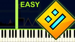 Stereo Madness  GEOMETRY DASH LEVEL 1  EASY Piano Tutorial [upl. by Abad896]