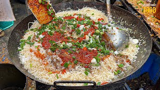 Making Of Desi Chinese Fried Rice in Mumbai’s Zaveri Bazaar  Indian Street Food [upl. by Zeph]