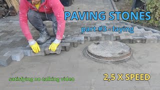 LAYING PAVING STONES 3  Most satisfying  laying [upl. by Davon]