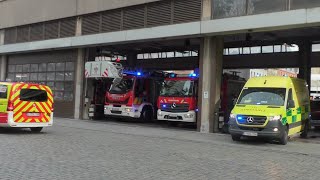 Kazernealarm Brandweer Brussel rukt groots uit naar een Parkeergarage brand in Anderlecht [upl. by Rodger936]