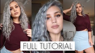 HOW TO SILVER HAIR AT HOME FULL TUTORIAL [upl. by Lertram]